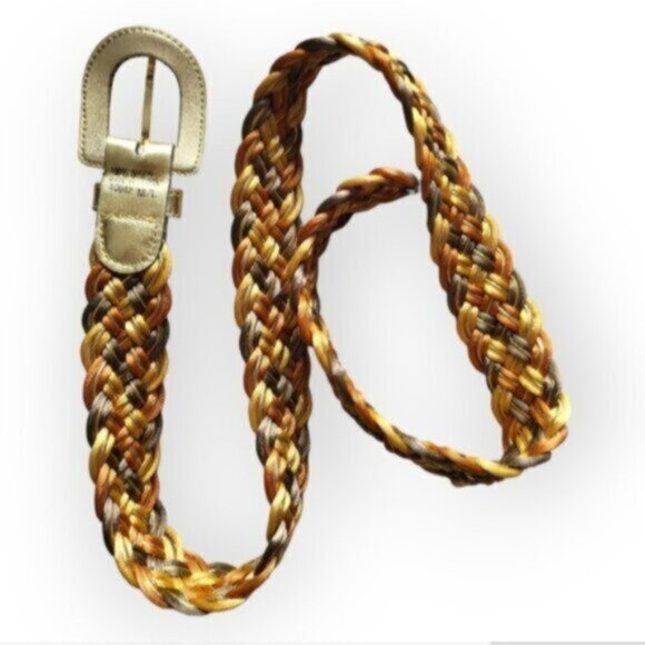 Vintage Braided Nylon Belt Sz M/L - Picture 5 of 11